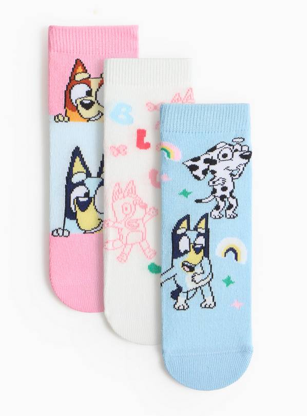 Blue Character Socks 3 Pack 3-5.5